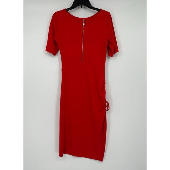 Escada Duquax Ruched Side Jersey Knit Shift Dress - Picture 4 of 7